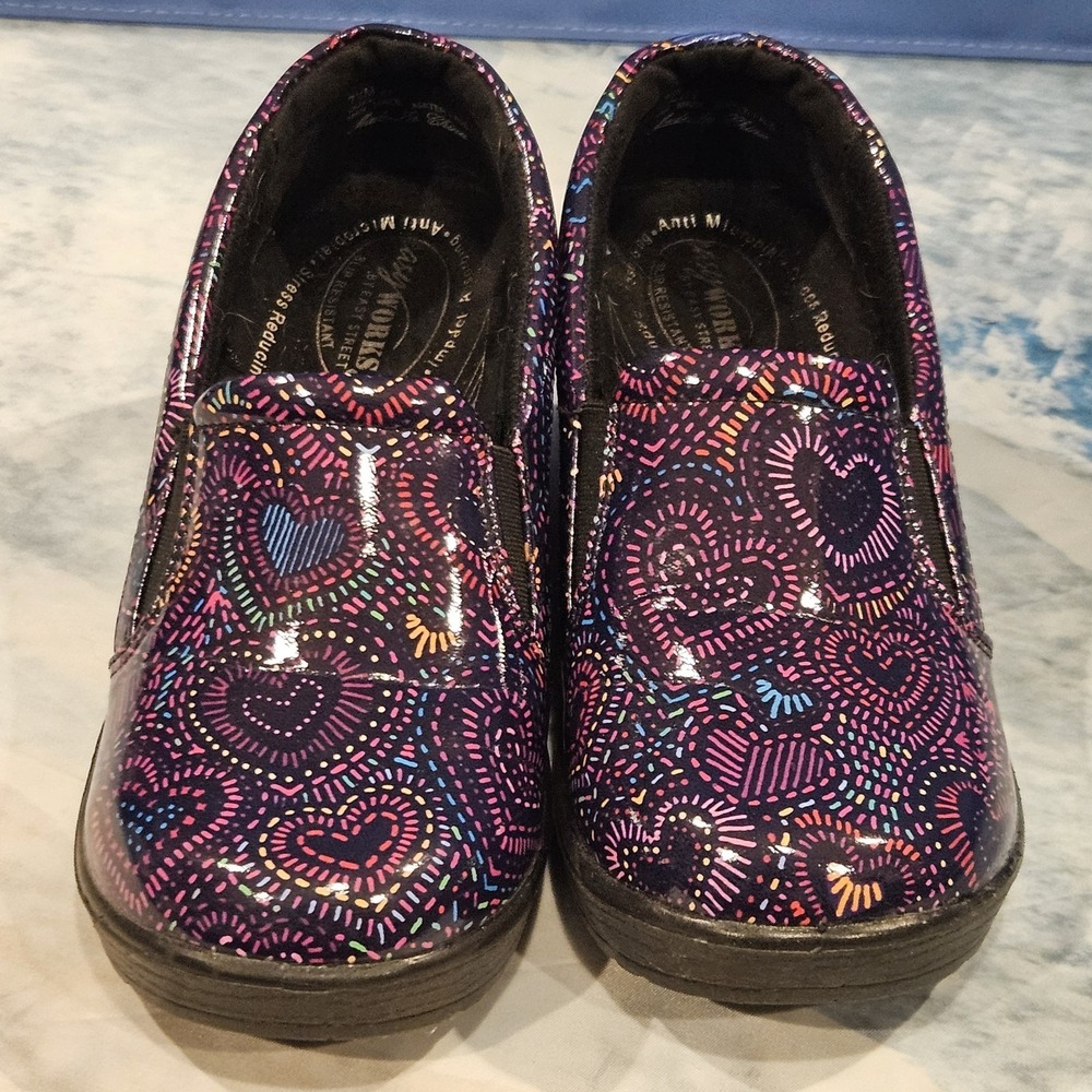 Easy Works Easy Street Womens 7.5 Leeza Slip Resistant Work Shoes Nursing Clogs